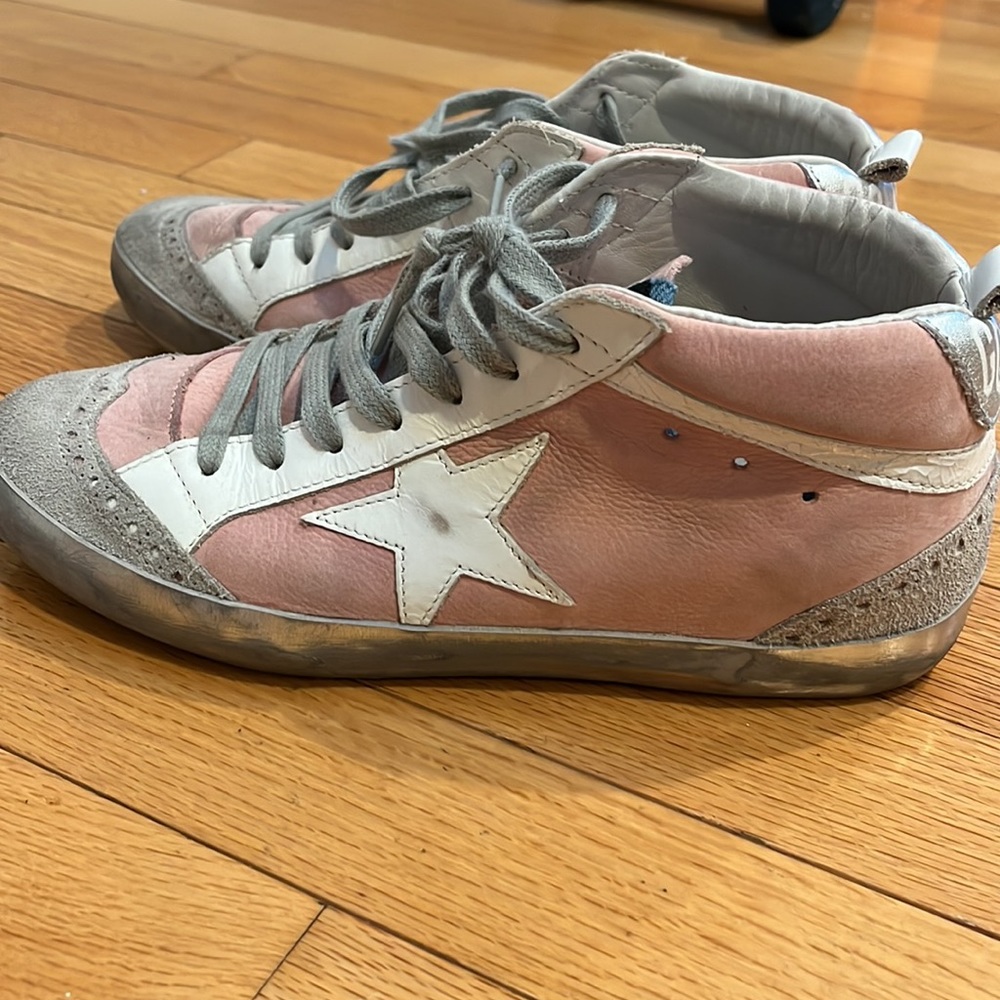 Golden Goose Pink and Gray Women's Shoes - Picture 15 of 16